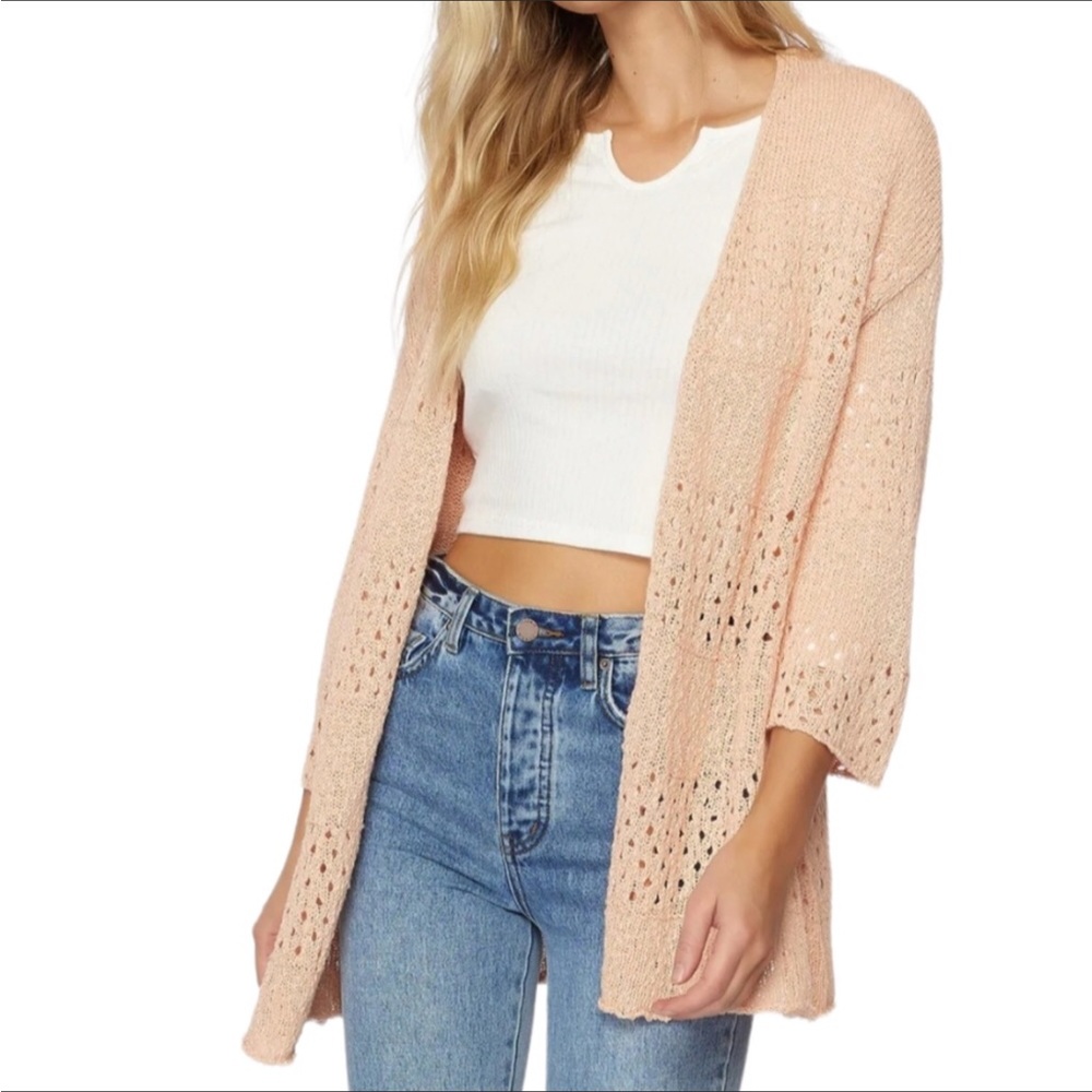 O'Neill Moonlight Cardigan Sweater Blush - Picture 2 of 8
